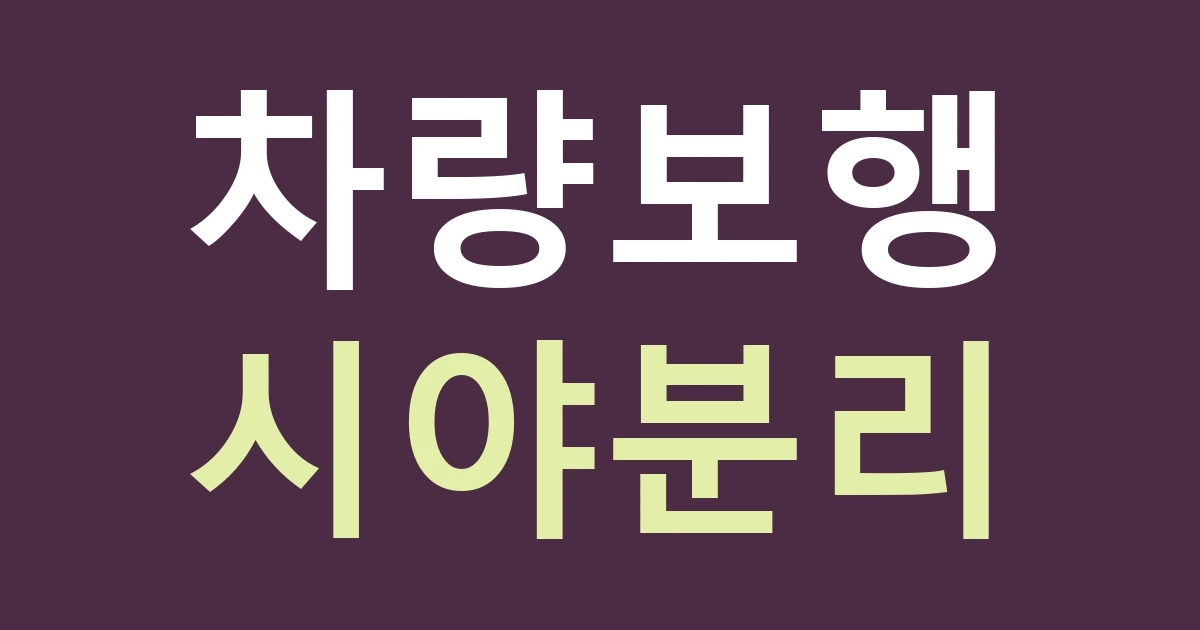 대전 동구 판암1동 간판 시야, 판암IC 차량과 도시철도 보행자를 같은 거리로 보지 않기