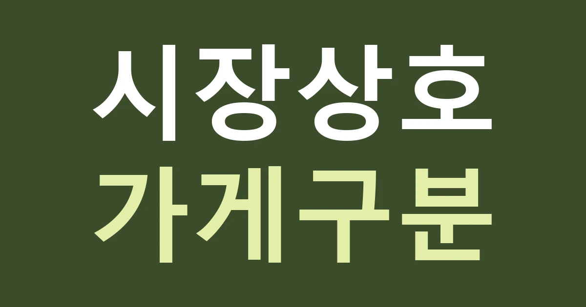 경기 수원시 팔달구 지동 음식점 간판, 시장 이름과 우리 가게 이름을 어떻게 나눌까
